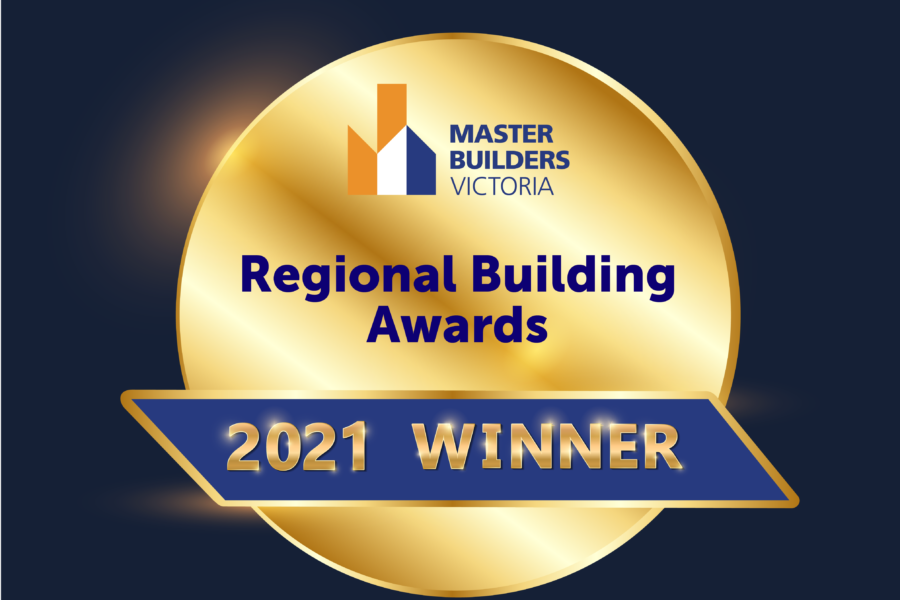 2021 Master Builders Regional Building Awards winner tile BLUE BG